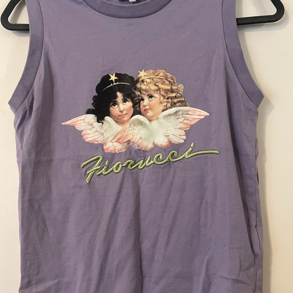 Fiorucci Purple Angel Graphic Tank Top - Picture 2 of 2